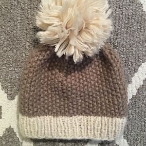 Asos- Beige pom pom hat *NEW*